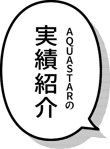 AQUASTARの実績紹介