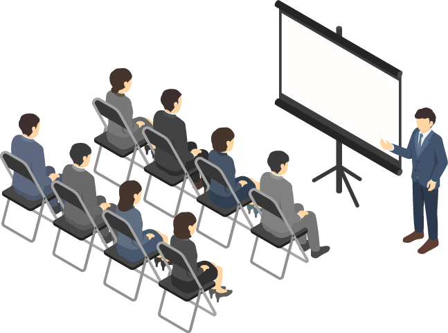 会社説明会や採用イベントで興味を引く