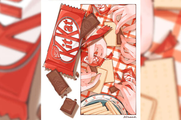 KitKat『贈ろうキットカード』 カードイラスト